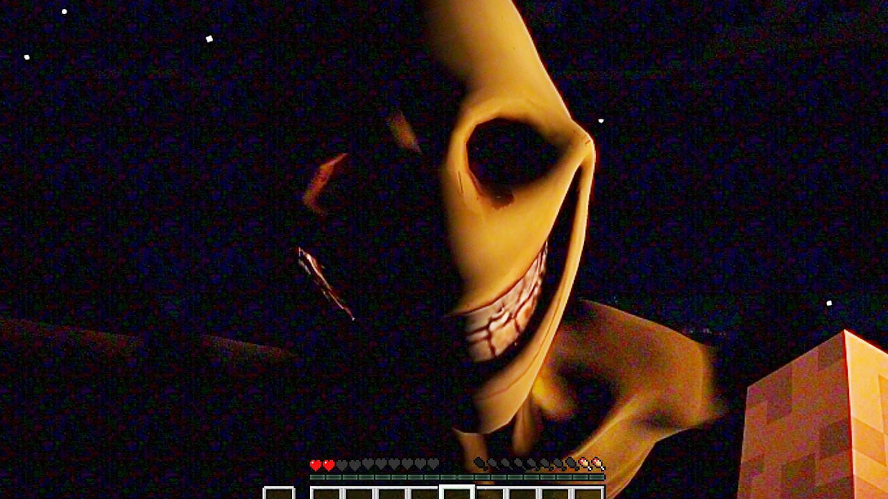 Horror entity appearing during an official Verity JE Minecraft playthrough